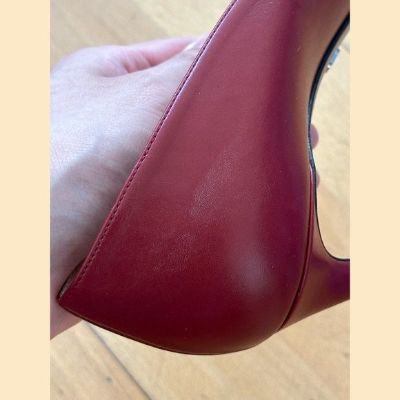 Prada Maroon Leather Pumps EU 41 - Picture 7 of 8